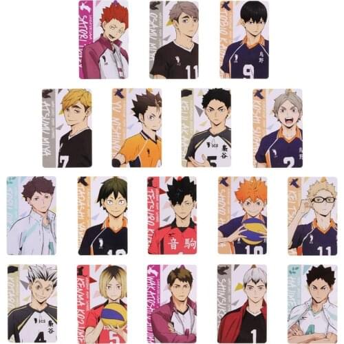 1 pcs Anime Haikyuu!! Figures Character Card IC Card Kids Toy Stickers Suitable For Bus Card Bank Card Card Decoration