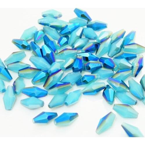 100 pieces exquisite 4x8mm Austrian Long Bicone crystal beads for Jewelry marking DIY necklace&Bracelet