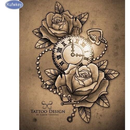 5D DIY Diamond Painting cross stitch rose pattern diamond embroidery icons room decoration diamond mosaic Picture wall painting