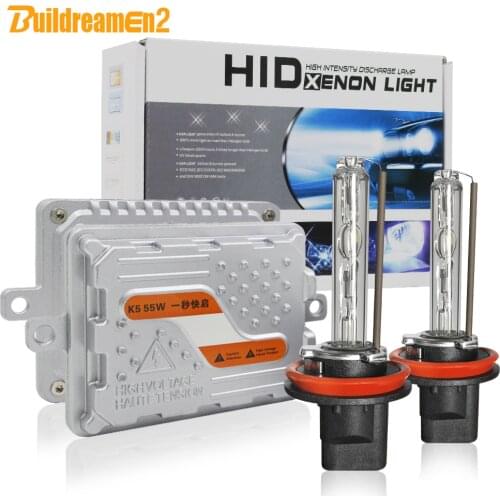 Buildreamen 55W Car Headlight Xenon Light HID KIT AC Ballast Bulb H1 H7 H11 H3 881 9005 9006 3000K-8000K Auto Headlamp Fog Light