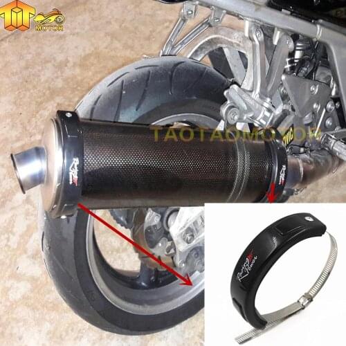Black Motorcycle Accessories Universal Fit 100MM-140MM Oval racing hexagonal exhaust can protector cover high quality