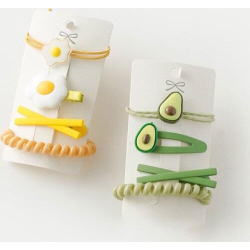 Childrens Hair Accessories Girls Headdress Not Hurt Hair Tie Hair Ring Hairpin Hair Rope Rubber Band Hairpin Sweet Small Fresh