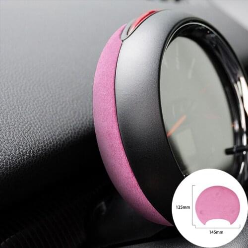 For BMW R Series R52 R55 R56 R57 R58 R59 R60 R61 Alcantara Suede Wrap Car Tachometer Cover Panel Trim Stickers Car-Styling
