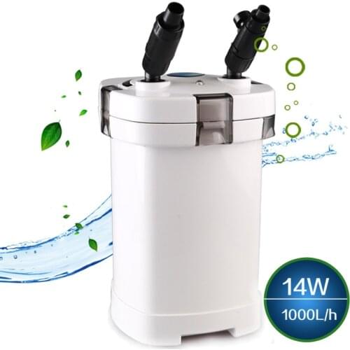 HW-505A outside aquarium water external filter barrel 5-stage without UV germicidal light and free filtration materials