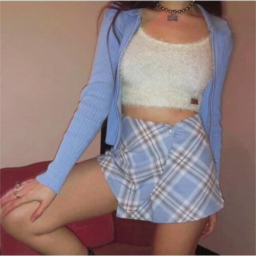 Black Ribbed Knitted Zipper Up Cardigans Slim Sweater Women Autumn Spring 2021 Streetwear Stretchy Casual Sweater