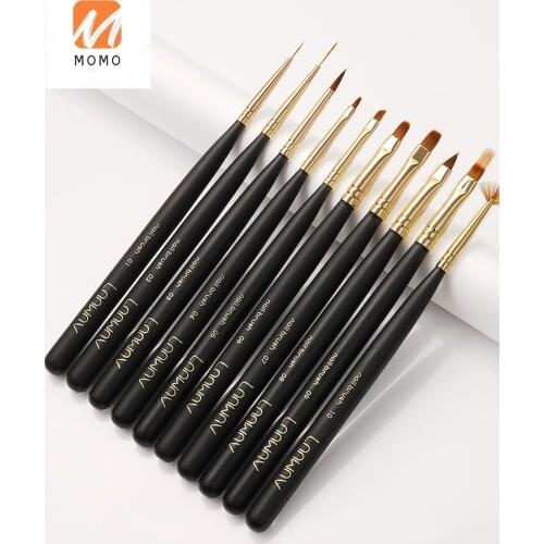 Manicure Brush Tool Set Nail Brush Color Painting Flower Hook Line Blooming Gradient Drawing Line Full Set