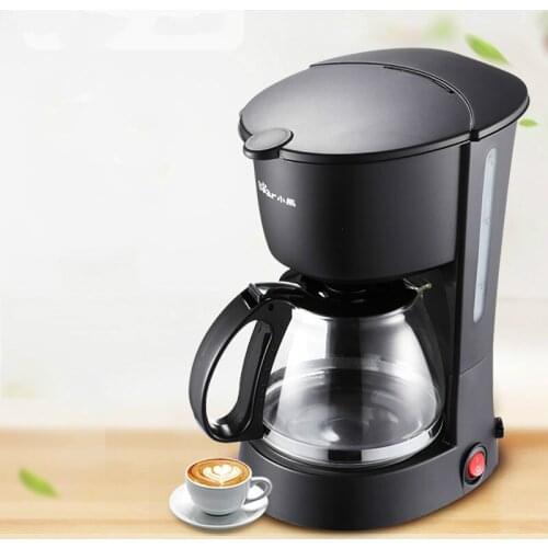 American Drip Coffee Maker 600ml Anti-explosion Glass Kettle Mini Portable Automatic Tea and Coffee Machine Moka Cafetiere