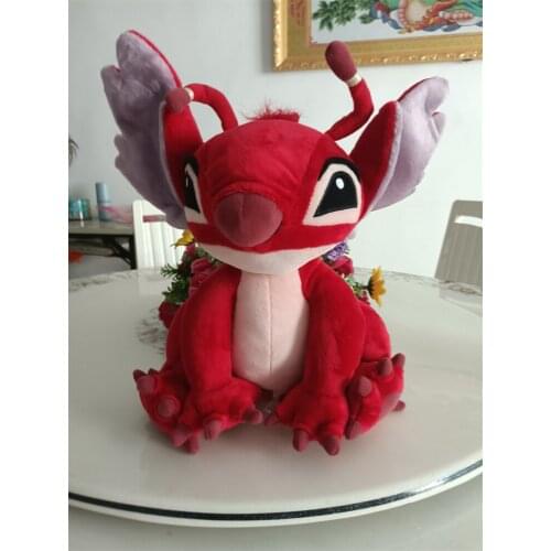 Lilo & Stitch Cartoon characters Stitch Red 628 Leroy Plush toy High Quality Dolls childrens presents 30cm