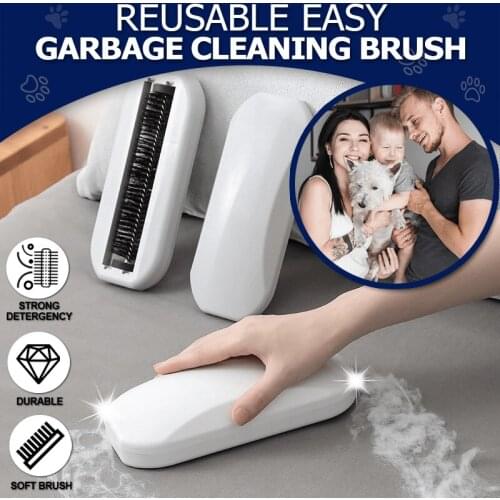 Multifunctional Bed Brush Floor Dust Removal Handheld Cleaning Brush for Pets Clothes Household H88F