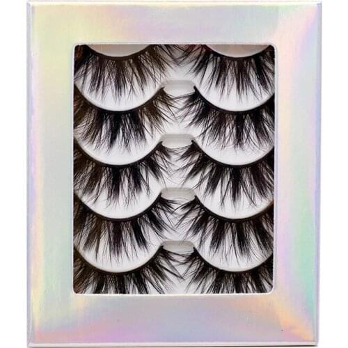 Reusable Hand Made 3D Fake Lashes Mink Light Soft & Vivid Thick Natural Long False Eyelashes Extensions 50 Sets/Lot DHL Free