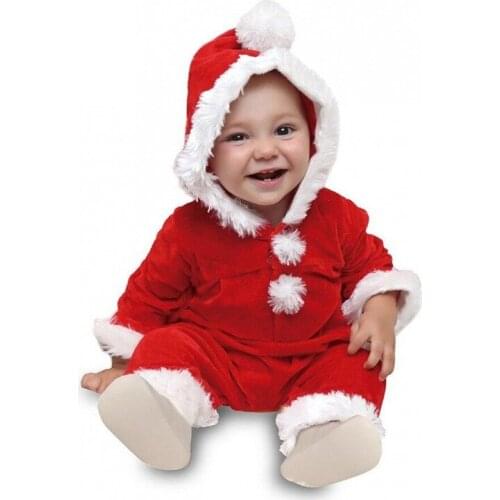 0-18M Christmas Clothing For Newborn Kid Baby Boy Girl Winter Clothes Long Sleeve Hooded Santa Claus Romper Xmas Cute Outfit