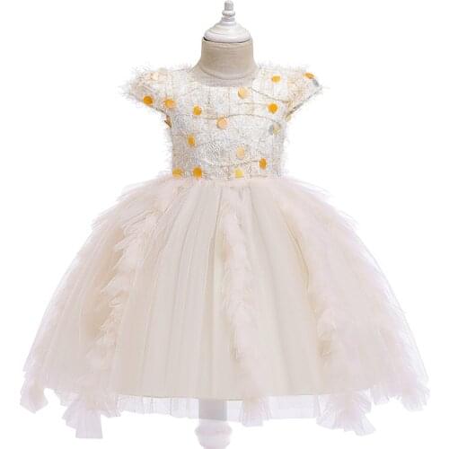 2021 New Childrens Fringed Sequin Princess Dresses For Girls Evening Dresses Kids Dresses Little Girls Performance Long Dresses