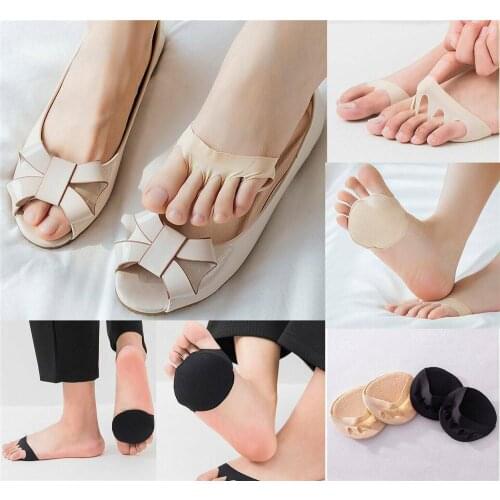 Honeycomb Fabric Forefoot Pads High Heel Foot Cushions Peds Liners Anti-Slip Insole Breathable Shoes Women Protection Foot Pad