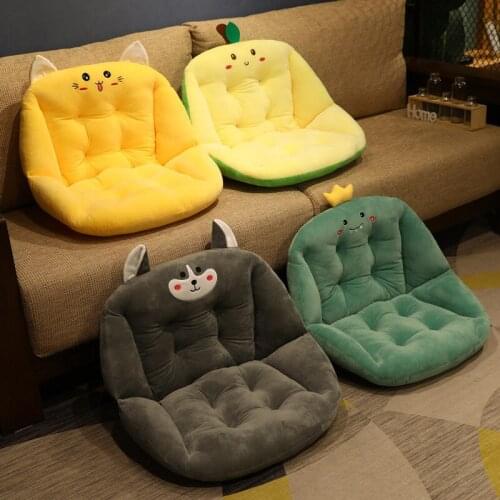 2 Sizes Husky&Dinosaur&Cat&Avocado Pillow Animal Seat Cushion Stuffed Plush Sofa Indoor Floor Home Chair Decor Winter Girls Gift
