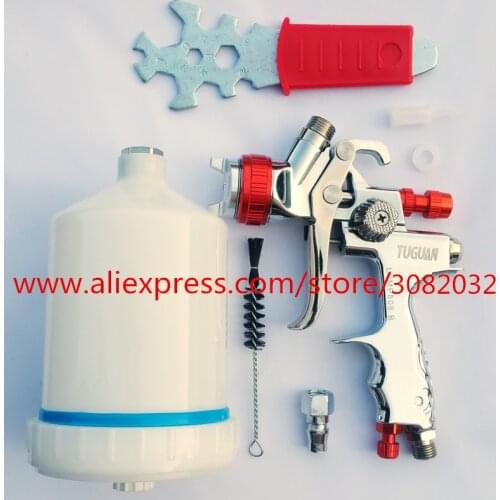 Professional Spray Gun 1.3mm air spray gun Gravity Feed Air Paint Spray Gun Set with 1.3mm nozzle,600cc cup for painting cars