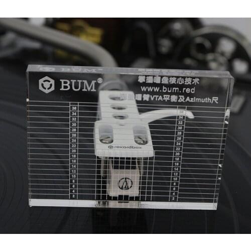 Record Player Measuring Phono Tonearm VTA/Cartridge Azimuth Ruler Balance Cartridge Azimuth Ruler Headshell Turntable