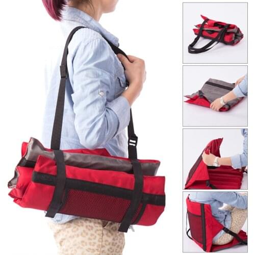 Foldable Outdoor Cushion Chair With Backrest Portable Folding Seat Cushion In Style