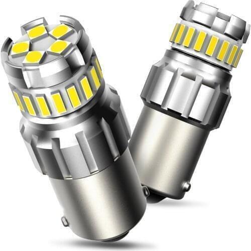 2Pcs P21W LED Bulb 1156 BA15S Led Backup Reverse Light DRL For Toyota C-HR Corolla Rav4 Yaris Avensis Camry CHR Auris Hilux Priu