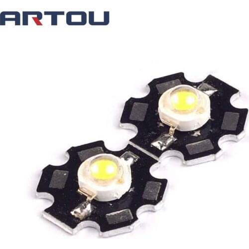 10PCS 3W High Power LED White Light Astigmatism Lighting LED 140-160LM Plum-shaped Aluminum Plate