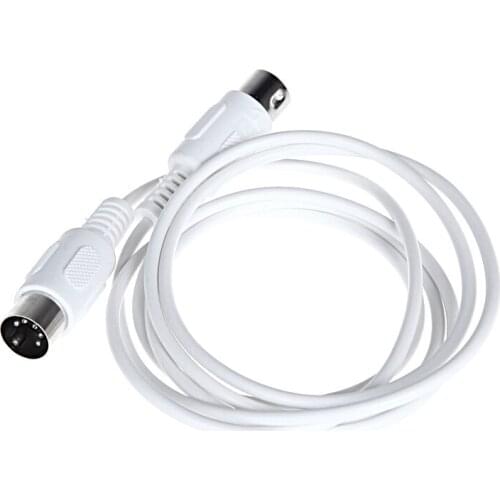 MIDI Extension Cable to Male 5 Pin 1.5/4.95FT High Quality 5 Pin Male to 5 Pin Male MIDI Extension Cable