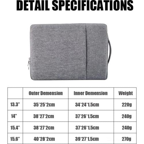 Waterproof Laptop Bag Cover 13.3 15 14 15.6 inch Notebook Case Handbag For Macbook Air Pro Acer Xiaomi Asus Lenovo Sleeve 2020