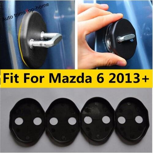 Yimaautotrims Accessories Kit Fit For Mazda 6 2013 - 2021 Plastic Car Door Lock Protection Cover 4 Pcs / set