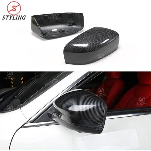 For Ghibli Rear View Mirror Cover Replacement For Maserati Quattroport Dry Carbon Mirror Cover 2013 2014 2015 2016