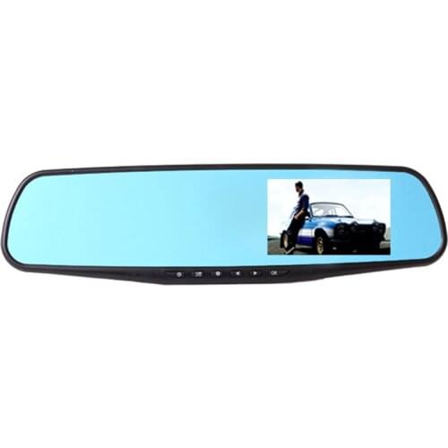 HD 1080P 2.8" LCD Display Screen Rear View Mirror Dash Cam Camera Video Recorder Night Vision DVR TD326