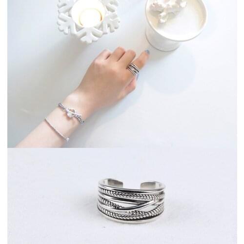 Bijoux Ladies New Multilayer Rings for Women Gifts Vintage Large Adjustable Size Rings Luxury Jewelry