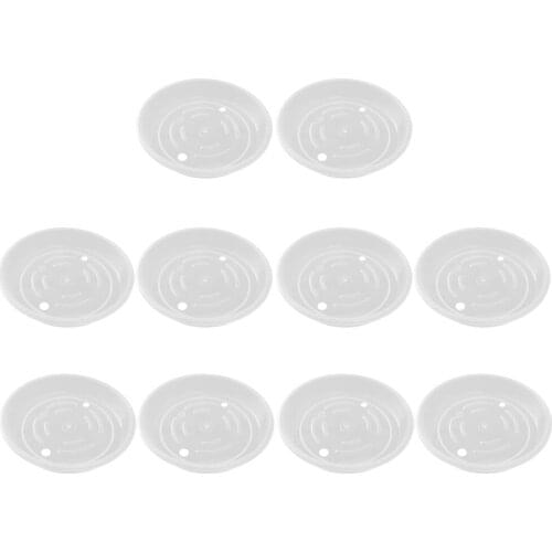 10Piece Clear Flower Plant Pot Saucer Drip Water Trays Base Durable 15cm