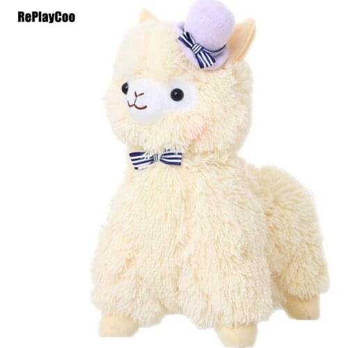 35cm/14'' Kawaii Alpaca Plush Toy Alpacasso Stuffed Animal Soft Alpaca Stuffed Kids Toys Baby Toy Alpacasso Gift For Children 22