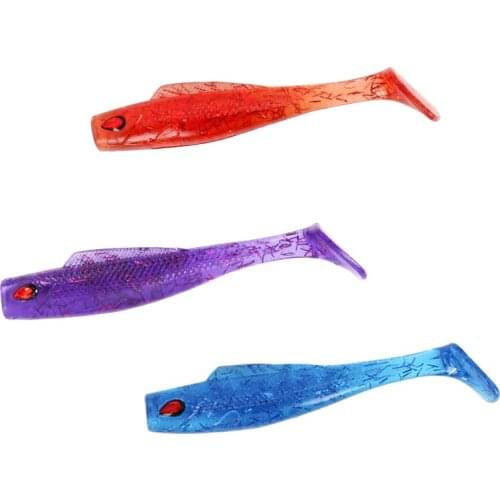 5PCS Trulinoya 4.8g/8cm Bass Soft Lure Jig Head Fishing Lure Ultimate Inshore Soft Bait Boat Code Seabass Bait