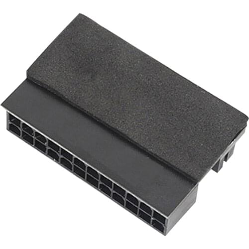 24Pin ATX Power Supply Adapter 90 Degree Power Wire Mounting Connector Steering Head for Desktop Computer Motherboard Accessorie