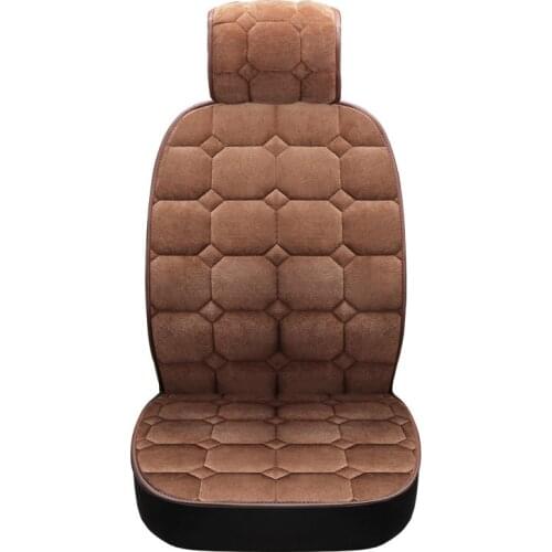 Auto 1 or 2 Front Seat Cover Short Plush Warm cushion Chief or co-pilot Pad Universal For All sedan For Audi bmw renault seat