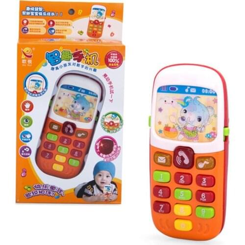 Children Simulation Electronic Mobile Phone with Music LED Educational Kids Toy Parent-Child Interactive Game Toy