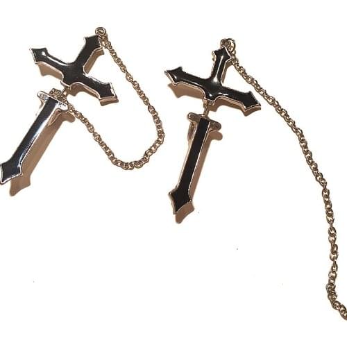 Long Earrings Vintage Cross Pendant Female Jewelry Unisex Cross Fashion Gifts Party Charm Hanging Sword Earring Jewelry