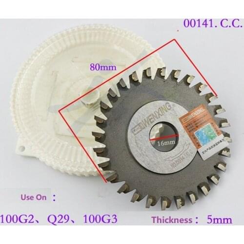 Milling Cutter NO:00141 Welded Carbide Cutter 80*16*5mm 28T For WENXING Portable Q29 100G3 100G2 Horizontal Key Cutting Machines