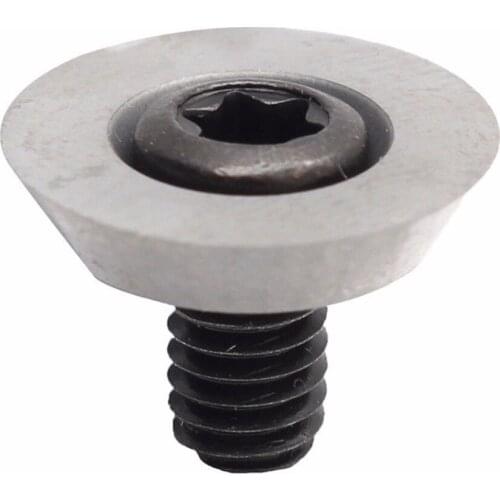 1pc Round Carbide Insert with Screw 12mm Diam Tungsten Steel Blades CNC Lathe Woodworking Turning Cutter for Processing Wood