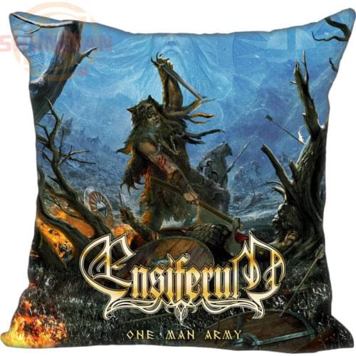 LU Fashion boutique Custom One Man Army Ensiferum album Pillow Case Square Pillowcases zipper 20x20cm 35x35cm 40x40cm