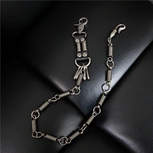 Retro Mens Punk Metal Pants Chain Trend Hip Hop Waist Wallet Hanging Chain Keychain Gift