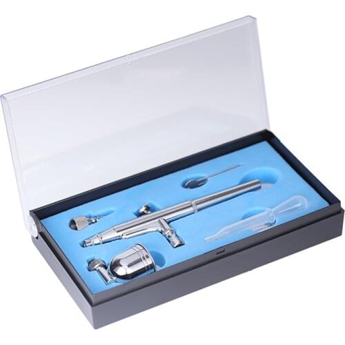 WD-132A 0.3MM 7cc Gravity Feed Dual Action Airbrush Mini Spray Gun Set Portable Airbrush for Model Makeup Art Tattoos Crafts