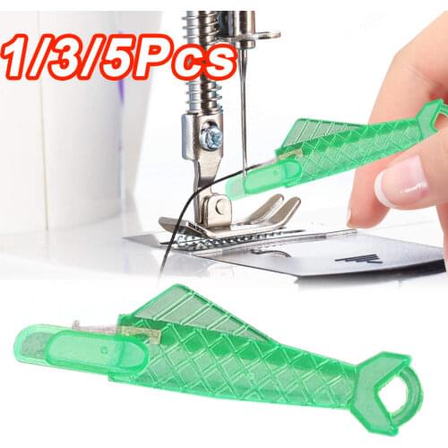 Mini Automatic Needle Threader for Sewing Machine with Hook Stitch Insertion Tool Elderly Quick Changer Craft Accessories