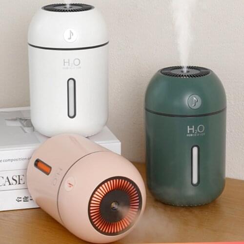 USB Charging Mini Humidifier Creative with Small Night Light Portable Household Mute Desktop Ornaments