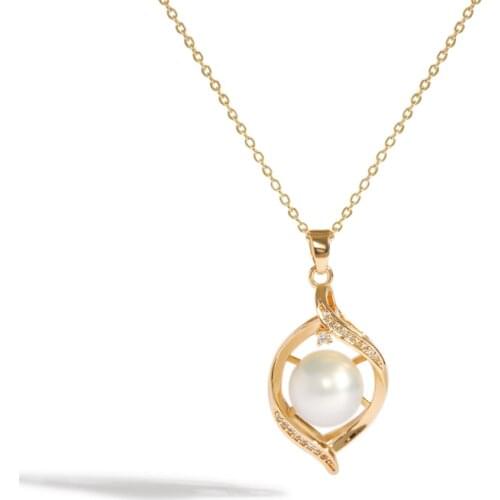 Kfvanfi Fashion natural 10-11 seawater Australian white pearl pendant necklace womens fashion jewelry wholesale direct sales