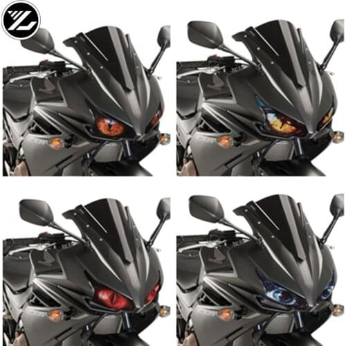Motorcycle accessories headlight protection sticker Front Fairing Headlight Sticker Guard Sticker for HONDA CBR500R 2016-2018