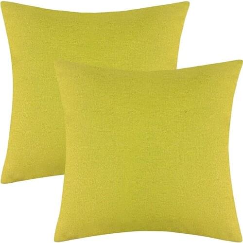 Outdoor Waterproof Throw Pillow Covers Water Resistant Garden Chair Cushion Case for Couch Home Decoration 20X20 Inches