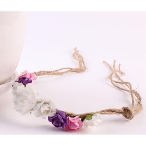 Wholesale New Flower Crown Headband for kids Hair Accessories Fashion Flower Headbands Crown Wedding Hair Accessory 240pcs
