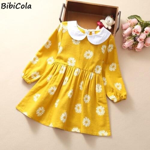 Baby Cute Warm Dresses Baby Girl Autumn Winter Dress Long Sleeve Children Clothing Kids Clothes For Girls Dress 2 -7Years