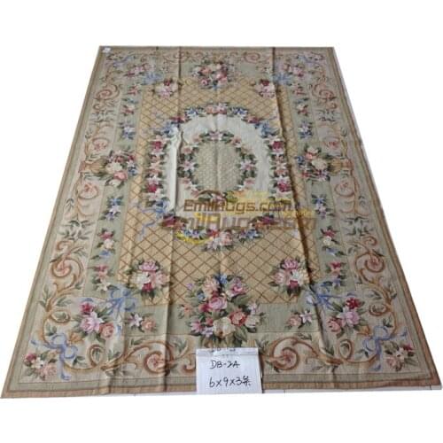Genuine Hand-made Oriental Needle Point Carpet Needle-point Carpet From China Livingroom Carpet Handwoven Wool Carpets