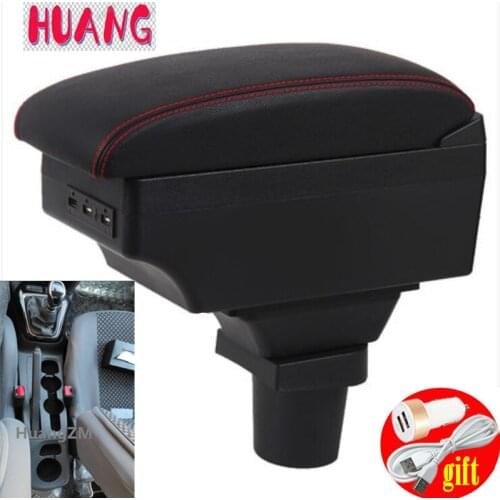 For Opel corsa armrest box central Store content Storage box with USB LED interface 2020